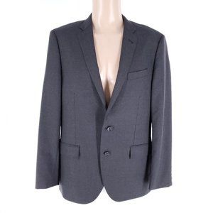 J. Crew Men Sport Coat Blazer Ludlow Jacket Italy Wool Super 120'S Dark Gray 42R